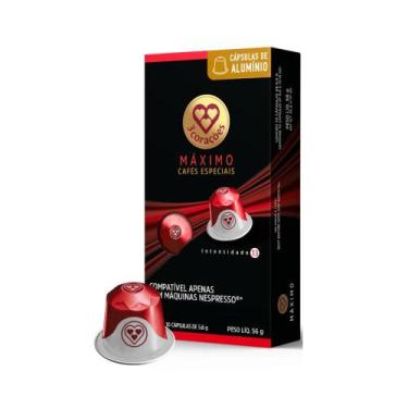 Imagem de Cápsula de Café Compatíveis Nespresso Máximo Cafés Especiais 3 Coraçõe
