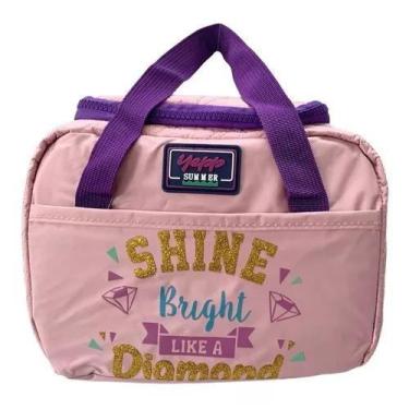 Imagem de Lancheira De Mão Bolsa Térmica Feminina Juvenil Marmita G - Yepp, Rosa