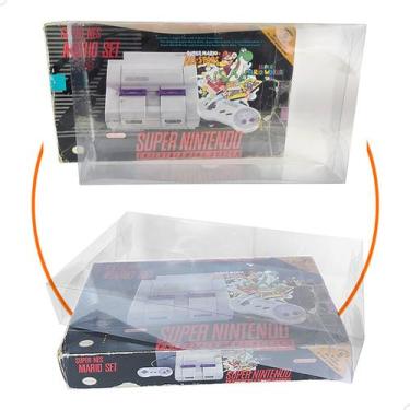 Imagem de KIT 2 Case Proteção para Super Nintendo (SUPER SET) Caixa Protetora Co