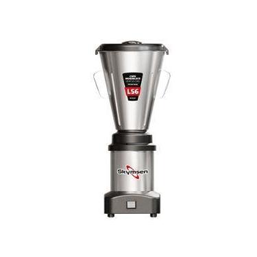 Imagem de Ls-06 liquidificador comercial inox 220v skymsen baixa rotaçao bivolt,