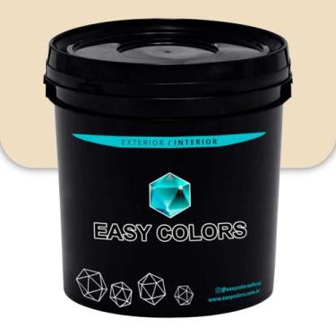 Imagem de Textura Acrílica Rústica Paredes Fachadas Easy Colors 25kg, Palha