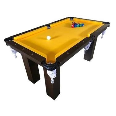 Imagem de Mesa de Sinuca Snooker Bilhar Engers 0,90 x 1,60 Base de Pedra Tabaco Tecido-Unissex