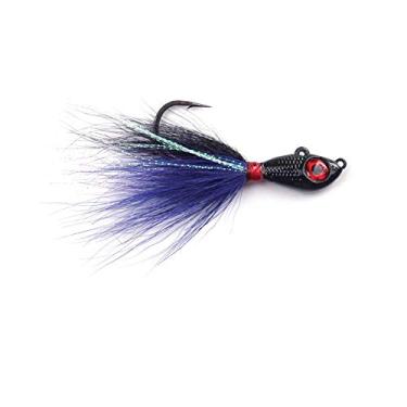 Imagem de Mustad Big Eye Bucktail 85 g - Preto/Roxo