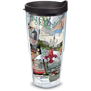 Imagem de Tervis Copo térmico New Orleans feito nos EUA com parede dupla, 680 g, colagem