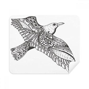 Imagem de Pintura de pássaro voando leal feroz pano de limpeza limpador de tela 2 peças tecido de camurça