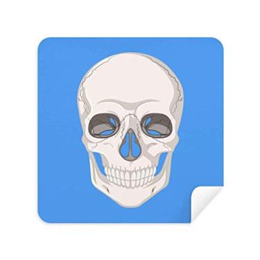 Imagem de Lucky Illustration of Skull Bone Glasses Pano Limpador de Tela Tecido de Camurça Pacote com 2