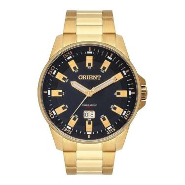 Imagem de Relógio Orient Masculino Mgss1218 P1kx Preto Dourado