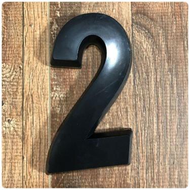 Imagem de Número 2 Residencial Preto 14cm de Altura