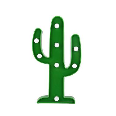 Imagem de Enfeite Luminoso em Led Cacto 1D Verde 25cm Art Lille