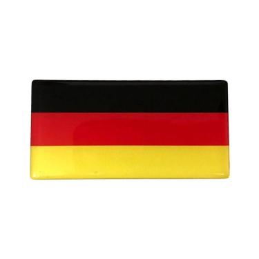 Imagem de Adesivo Bandeira Alemanha Resinado Germany Jetta Golf Polo
