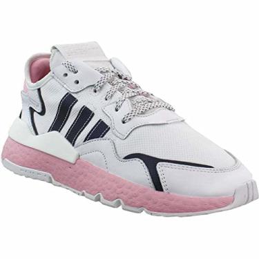 Imagem de adidas Originals Women's Nite Jogger W Sneaker EG7942 Size 10.5 US White,Pink,Black