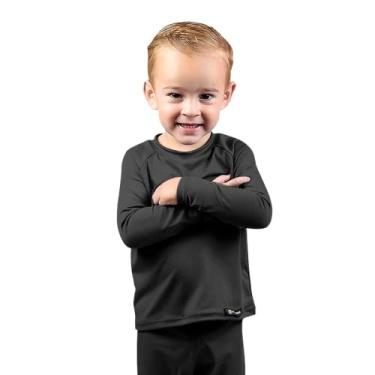 Imagem de Camiseta UV Protection Infantil UV50+ Tecido Ice Dry Fit Secagem Rápida ADSTORE (12, Preto)