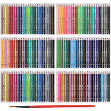 Imagem de Conjunto de lápis de cor de 180 peças, multicolorido, solúvel em água, pintados à mão, desenho, artistas, ferramenta de pintura, lápis de colorir de arte, desenhar, desenhar, desenhar, sombrear e colorir