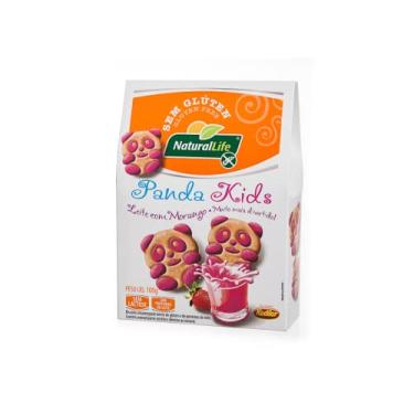 Imagem de Biscoito Panda Kids Morango Sem Glúten Sem Lactose 100g Natural Life…