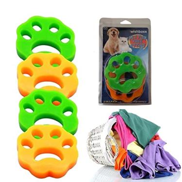 Imagem de Removedor de pelos de animais de estimação para lavanderia, 2 peças, apanhador de pelos de cães e gatos, para máquina de lavar, reutilizável removedor de fiapos flutuante de pelos de