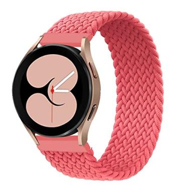 Imagem de Pulseira de relógio de 20 mm, trançada Solo Loop compatível com Samsung Galaxy Watch 5/5 Pro/4/4 Classic/3 41 mm/Active 2/Active para Amazfit BIP/GTR 42 mm/GTS/2/2e/3 para Huawei Watch GT/2/2e/pro 42 mm