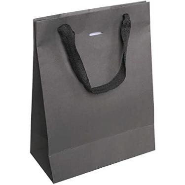 Imagem de Sacola Para Presente, Cristina, Mônaco, M, 27x21x10cm, Preta, Pacote com 10