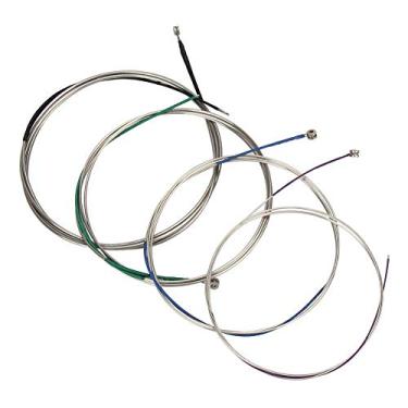 Imagem de Imelod Cordas de violoncelo conjunto completo (A-D-G-C) Núcleo de aço Níquel-Cromo com extremidade esférica niquelada para 4/4 3/4 1/2 1/4 Cellos-Imelod