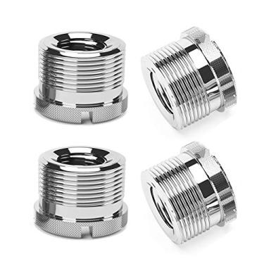 Imagem de Boseen 4 peças macho de 5/8 polegadas para adaptador de parafuso de microfone serrilhado fêmea de 3/8 polegadas para suporte de microfone