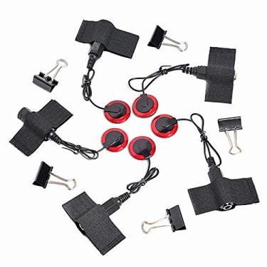 Imagem de eoocvt 5 peças de microfone de contato Piezo Captador para violão, violino, viola, violoncelo, banjo