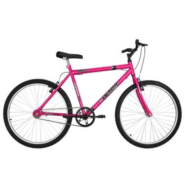 Imagem de Bicicleta de Passeio Ultra Bikes Esporte Chrome Line Aro 26 Reforçada Freio V-Brake Sem Marcha Rosa Pink Feminina