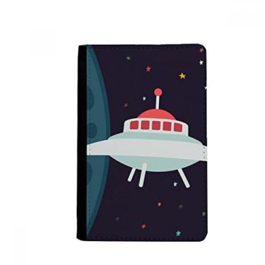 Imagem de Porta-passaporte Universo e Alienígena OVNI Porta-passaporte Notecase Burse Carteira Capa Cartão, Multicolor