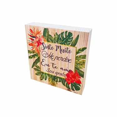 Imagem de Quadro Meditação Oração Ho Oponopono De Mesa, Estante Parede