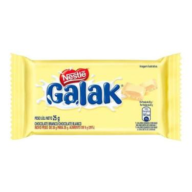 Imagem de Chocolate Nestlé Galak, Chocolate Branco, 25G - Embalagem Com 22 Unida