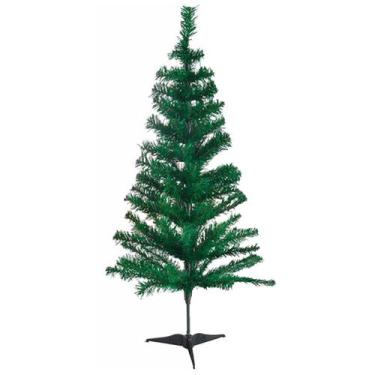 Imagem de Árvore De Natal Pequena 60cm 58 Galhos De Plástico Verde - Cim