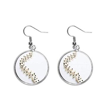 Imagem de Brincos Domino Pai Gow Foto Jogos Orelha Pingente Prata Pingente Joia Feminina