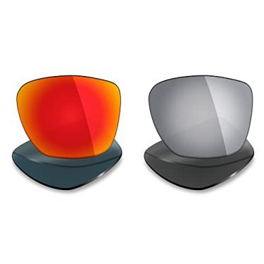 Imagem de 2 pares de lentes polarizadas de substituição da Mryok para óculos de sol Oakley Two Face XL – Opções
