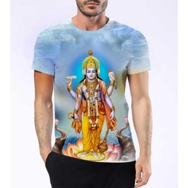 Imagem de Camisa Camiseta Vishnu Deus Hindu Sustentação Universo Hd 6 - Estilo K