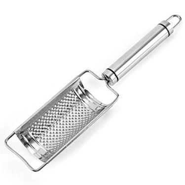 Imagem de ralador multiuso gengibre detalhe prático cabo longo utensílio de cozinha batata alho limão fatiador manual queijo ralador aço inoxidável
