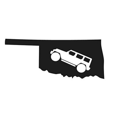 Imagem de Decalque de 10,16 cm x 10,16 cm da SixtyTwo24, adesivo divertido Oklahoma, adesivo off-road, off-froad, trilha, Crawler Rock Crawler