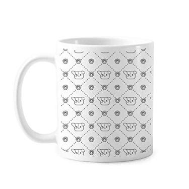 Imagem de Caneca de cerâmica para amante de animais de estimação com garra de cachorro e porcelana