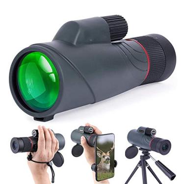 Imagem de Telescópio monocular com zoom de 10-20x50 para adultos, portátil HD de alta potência à prova d'água com suporte para smartphone para observação de pássaros , passeios turísticos , caminhadas, acampamento, viagens, presentes, concertos