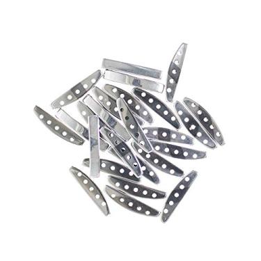 Imagem de Conta espaçadora de hematita West Coast Paracord – prata, brilhante, opaca gênero-neutro – barras não magnéticas para fabricação de joias e pulseiras – 18 mm de comprimento por 3 mm de largura (pacote com 10)