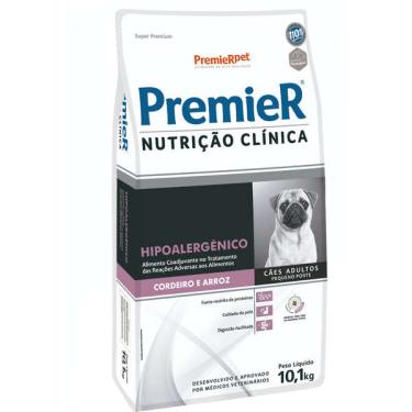 Imagem de Ração Premier Nutrição Clínica Hipoalergênico Cordeiro e Arroz para Cães Adultos Pequeno Porte - 10,1 Kg