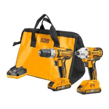 Imagem de Kit Furadeira 3/8 E Parafusadeira 1/4 Brushless 20V + Bolsa