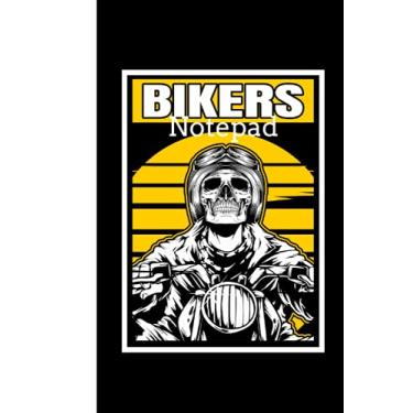 Imagem de Bikers Notepad: Skeleton Moto Bikers Blank Journal - Cool Motorbike Rider Gift