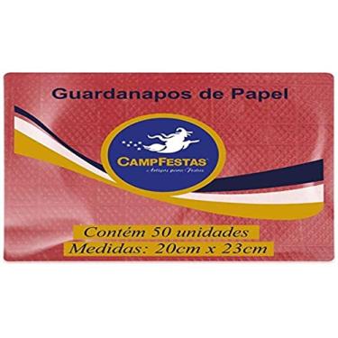 Imagem de Guardanapo De Papel, Campfestas, Amarelo, 20x23 cm, Pacote com 50