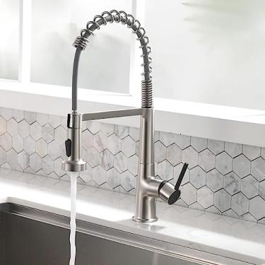 Imagem de Torneira Para Cozinha, Misturador Monocomando Prata