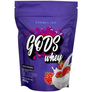 Imagem de Whey Protein Concentrado Gods Whey 825g Canibal Morango-Unissex