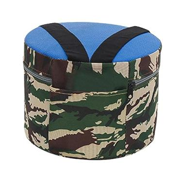 Imagem de Banqueta de Jardim, Cadeira de Pesca Ao Ar Livre, Leve com Assento de Trabalho de Jardim com Alça, Banquinho de Jardim Pequeno, para Fazenda de Pesca, 25 cm de espuma, Tamanho real