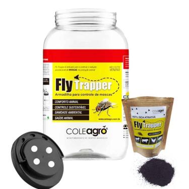 Imagem de 1 Armadilha Mata Mosca Fly Trapper + 1 Refil Atrativo Mosca 250G