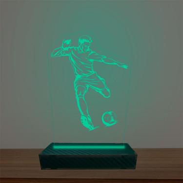 Imagem de Luminária Led 3d Futebol Abajur Luxo