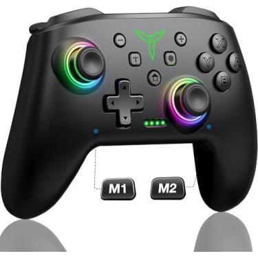 Imagem de Controle sem fio para Nintendo Switch, Switch Lite, Switch Oled. Bluetooth Gamepad com Dual Shock, 6-Axis Gyroscope, Turbo, Bateria de longa duração 18hrs