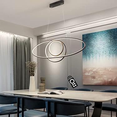 Imagem de Lustre LED Candeeiro de mesa de jantar para sala de estar Lustre criativo moderno Luz d...