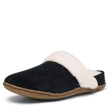 Imagem de Sorel Pantufa feminina Nakiska Scuff, Preto/natural, 11