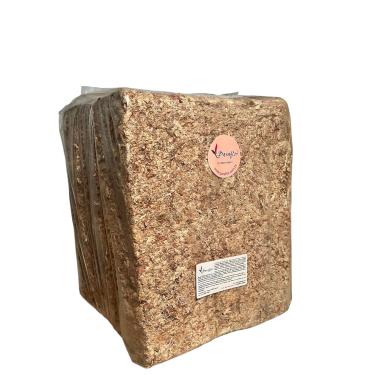 Imagem de Musgo esfagno para orquídeas, chileno - Fardo 3 KG, seco, tratado e prensado. Equivale a 240 LITROS reidratado. Alto rendimento.